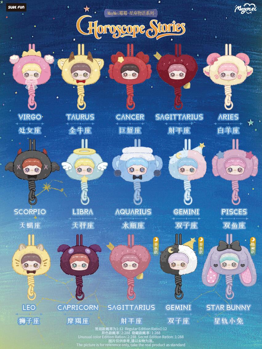 【Maymei】-Horoscope Stories Series Plush Doll Blind Box