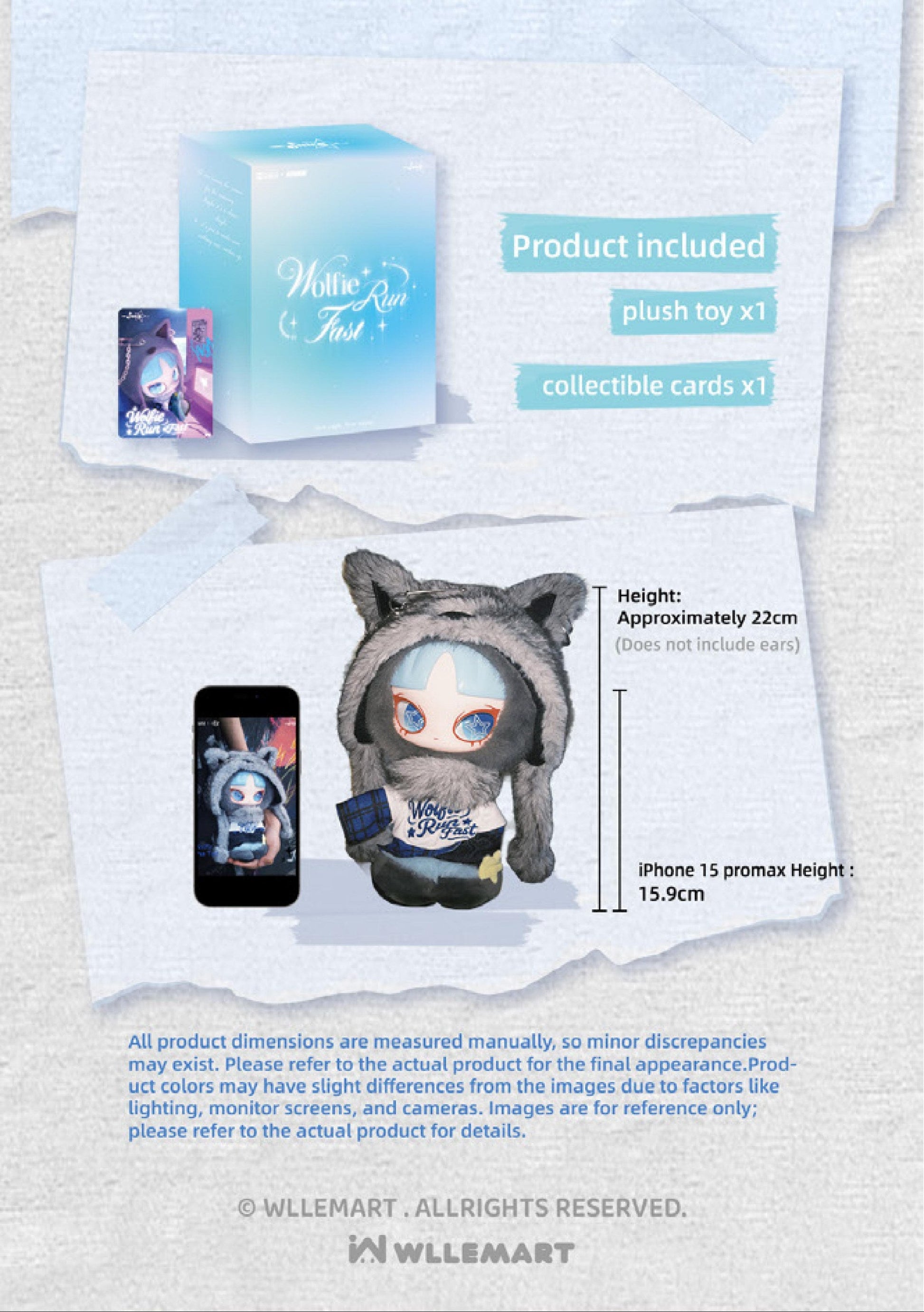 【INNS】 Boîte surprise en peluche Wolfie Run Fast d'INNS