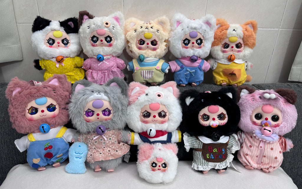 Baby Three-Cat Wardrobe Plush Blind Box