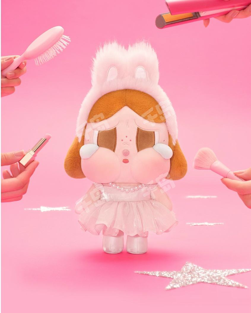 Crybaby Shiny Shiny Series-Plush Doll (Pink,Black)