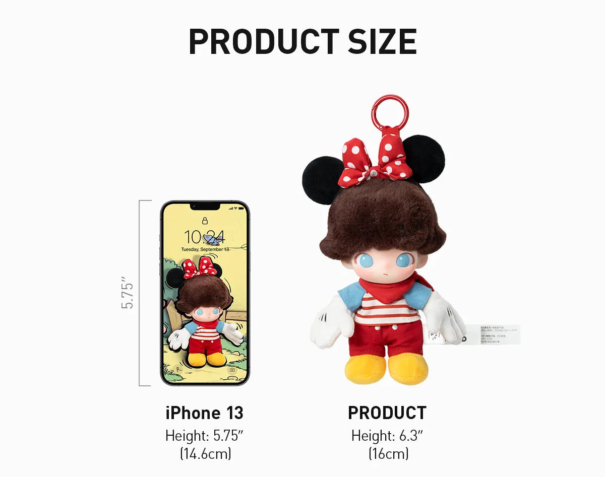 【DIMOO】 DIMOO WORLD DISNEY Series Vinyl Plush Keychain Blind box