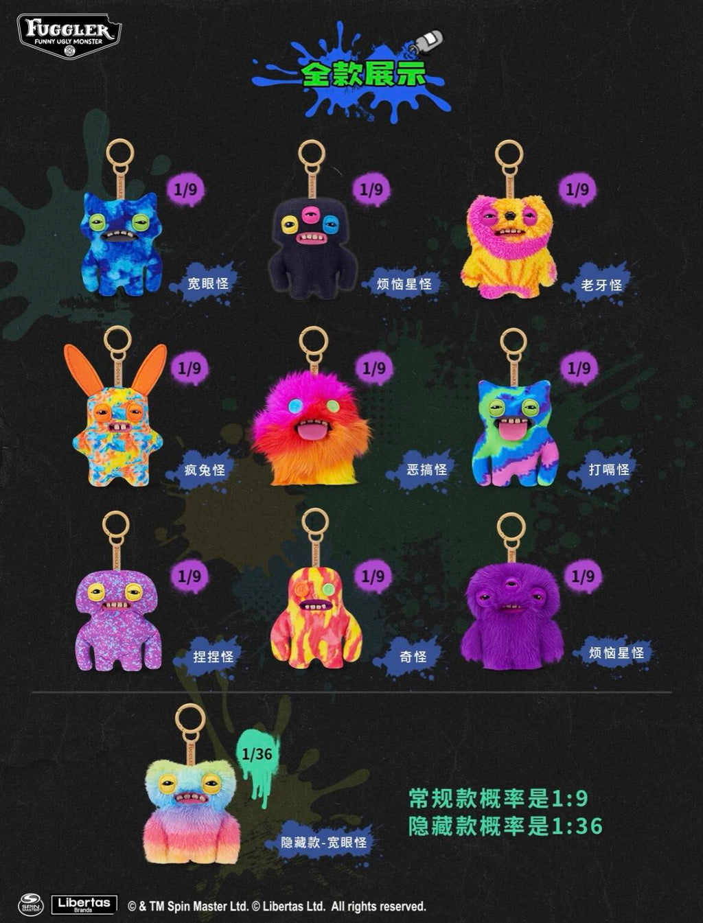 [FUGGLER] V6 Monsters Keypers Series Plush Blind Box