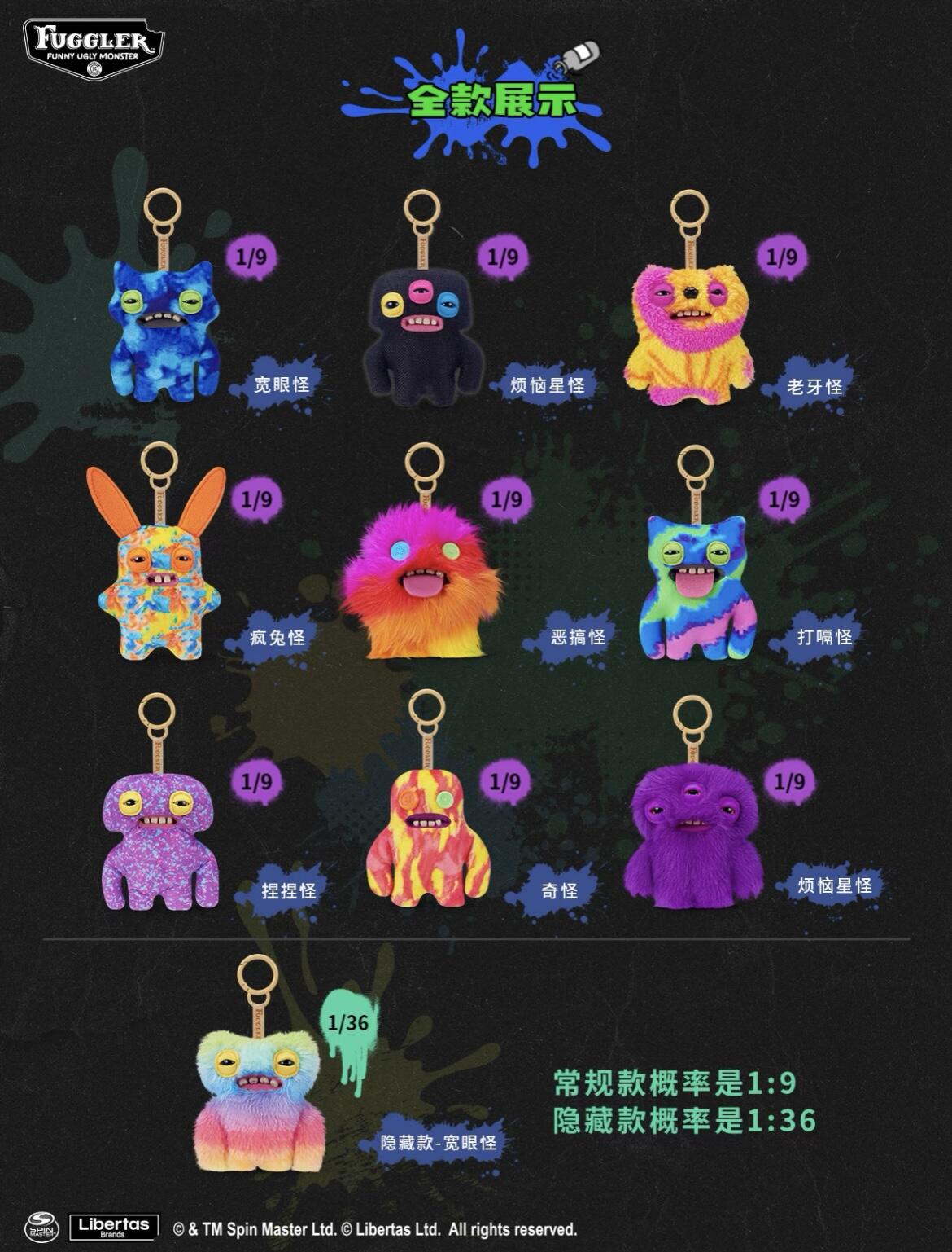 [FUGGLER] V6 Monsters Keypers Series Plush Blind Box