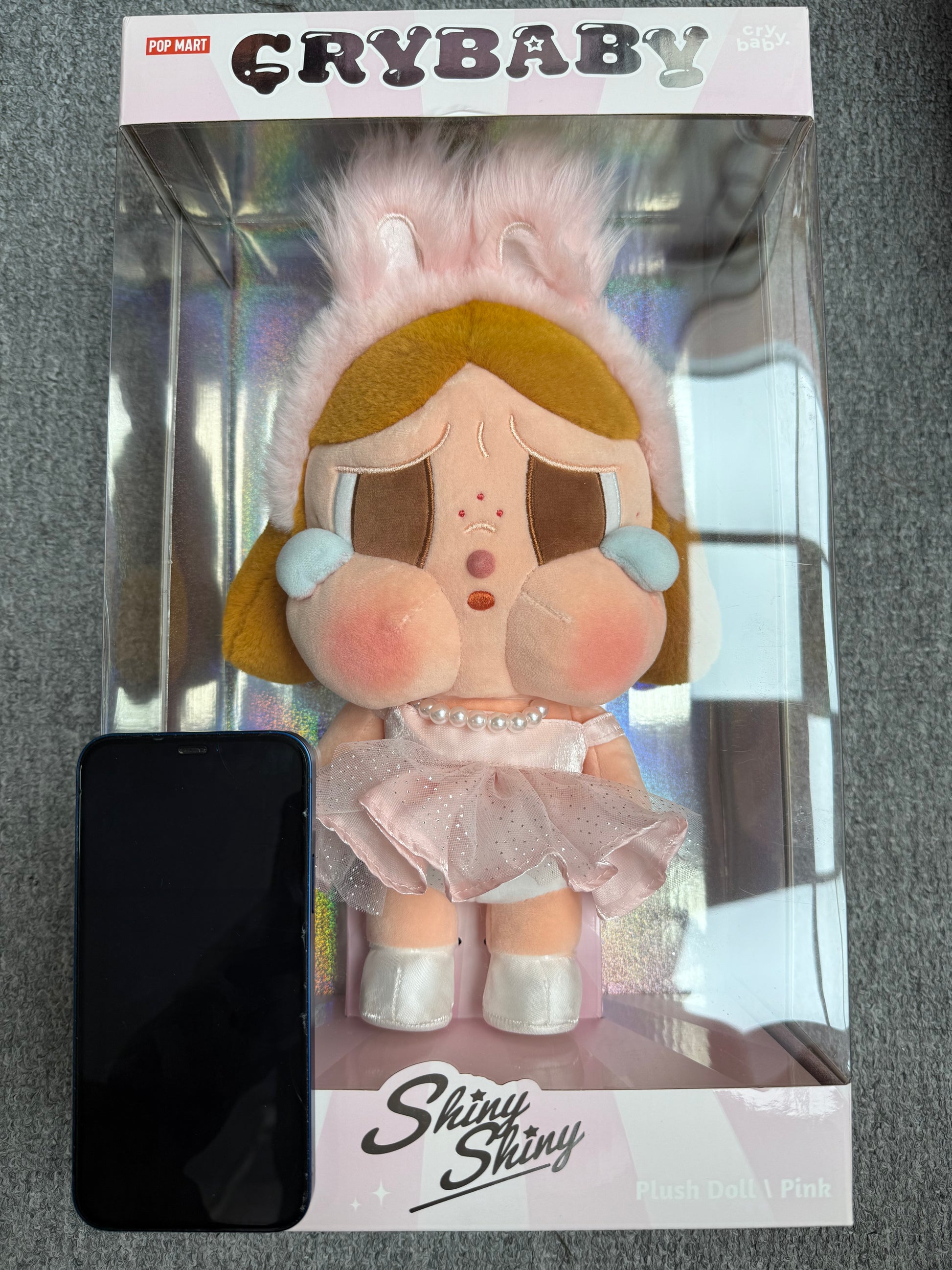 Crybaby Shiny Shiny Series-Plush Doll (Pink,Black)