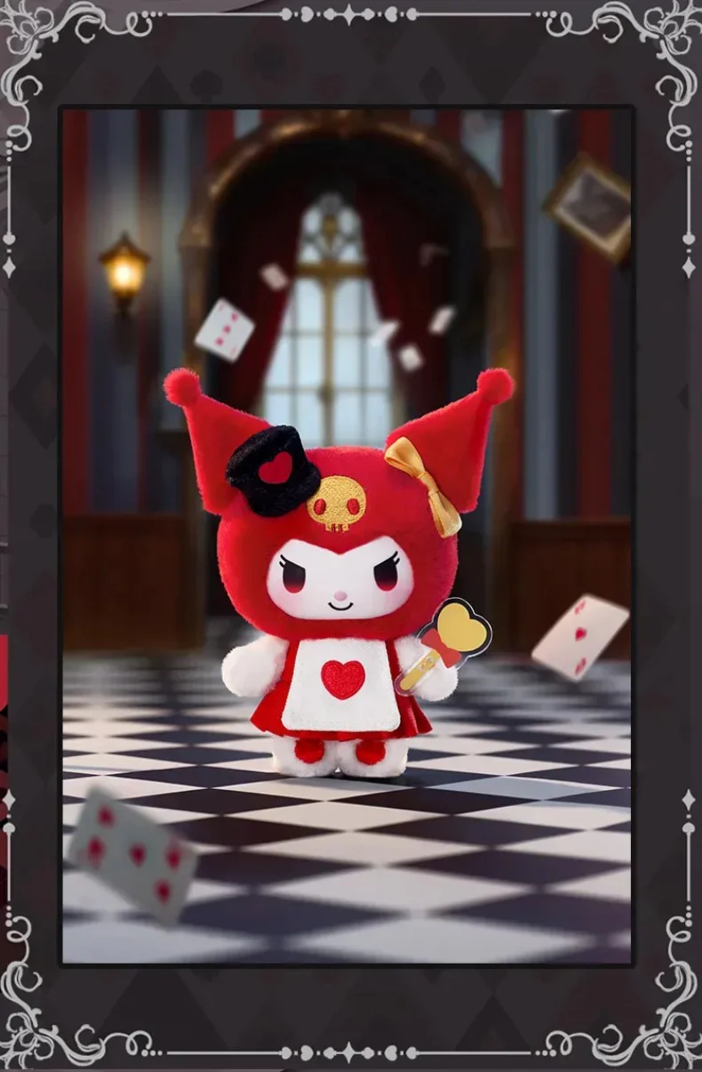 【Top Toy】KUROMI Poker Kingdown Series Plush Pendant Blind BOX