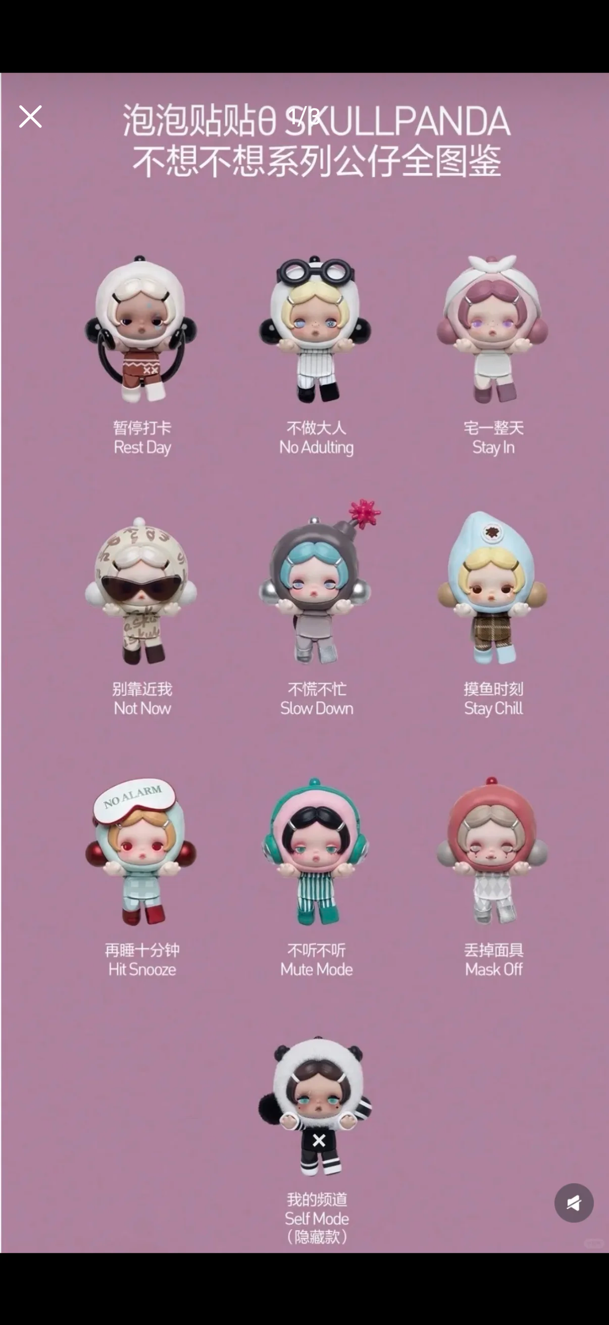 【Skullpanda】Off Mode Series Plush Blind Box