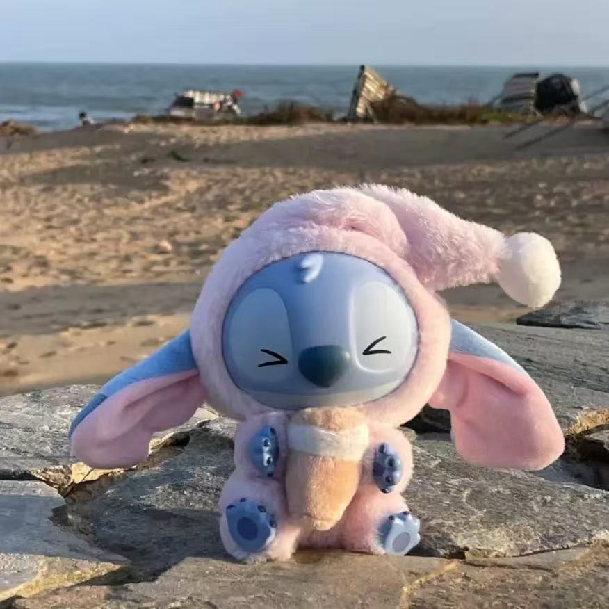 Disney Stitch Eat Something Before Sleep Collection Vinyl Plush Toy Blind Box