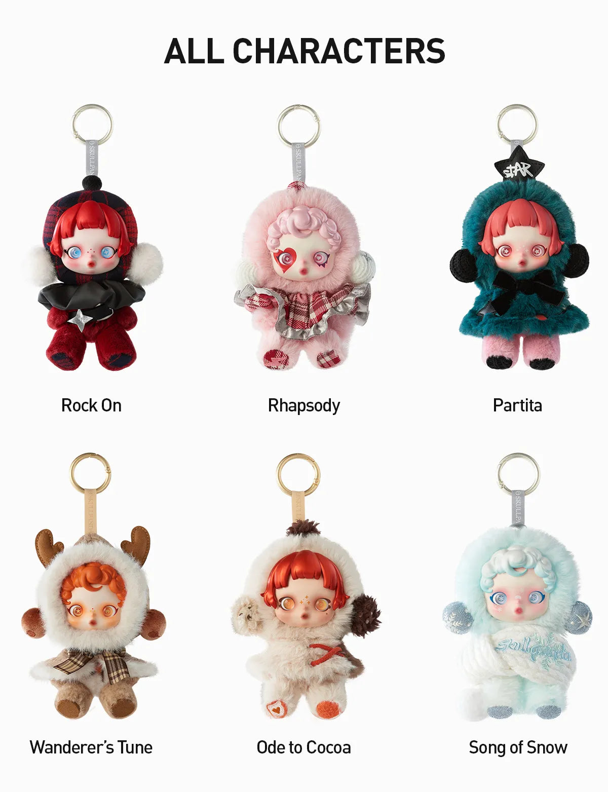 【SKULLPANDA】 V1 Winter Symphony Series Plush Blind Box