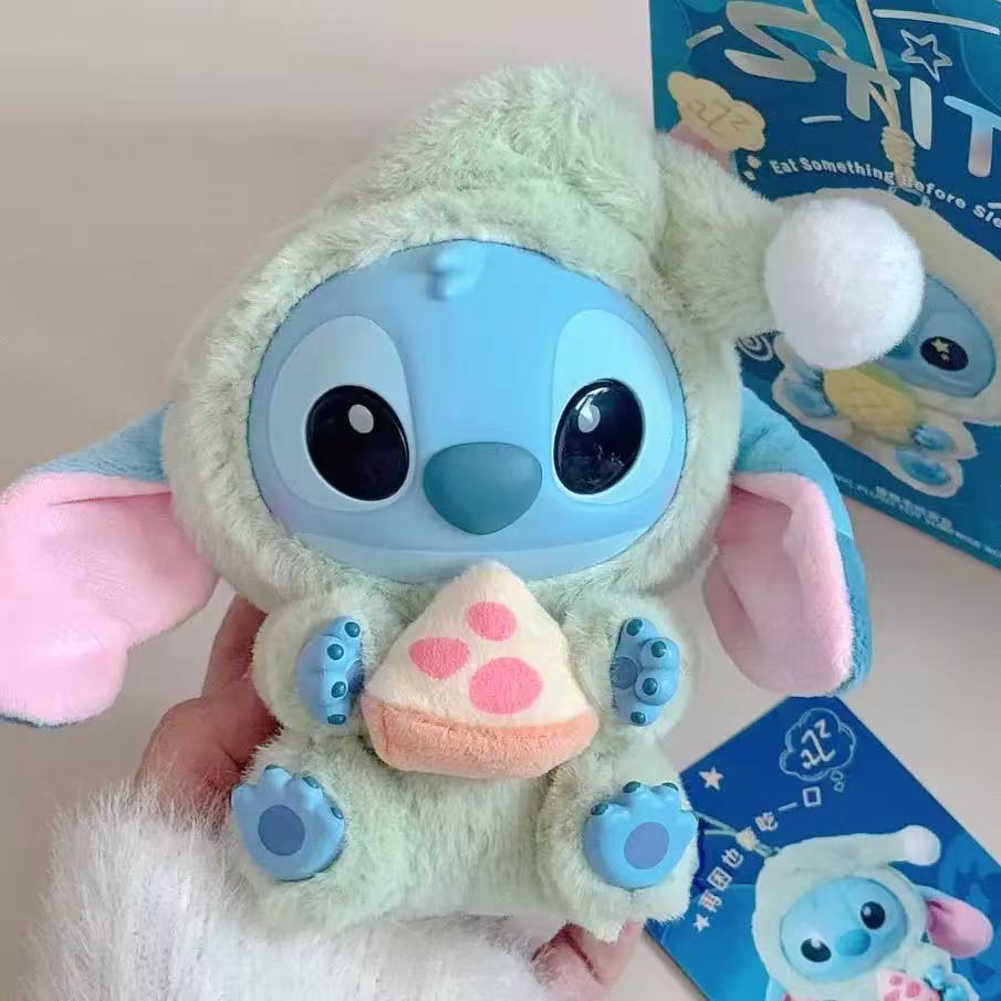 Disney Stitch Eat Something Before Sleep Collection Vinyl Plush Toy Blind Box