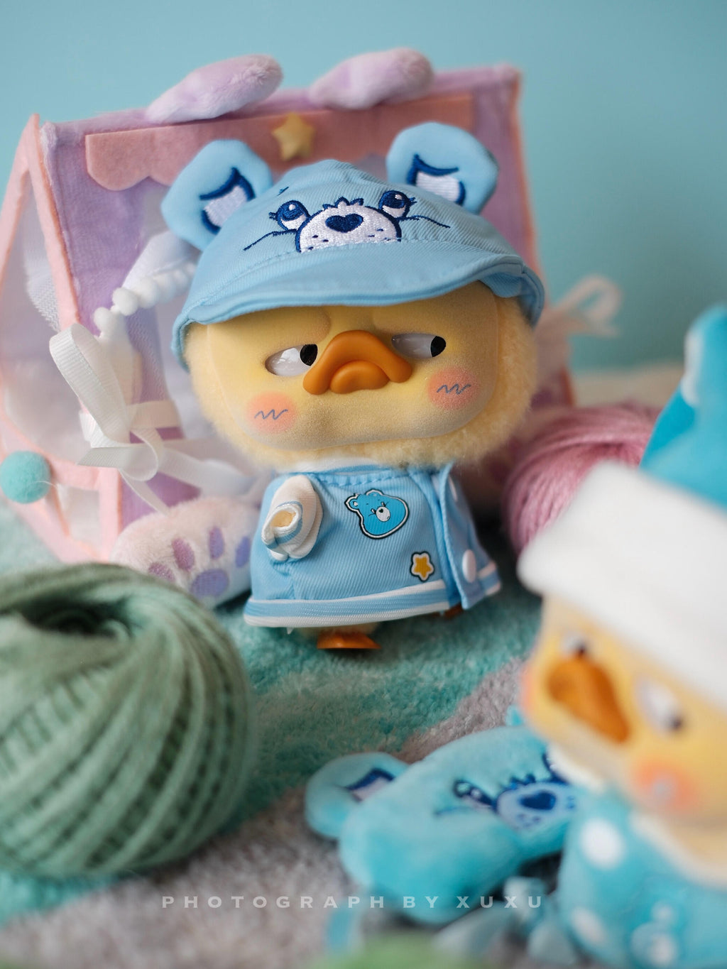 【PocketUpsetDuck】Care Bears x UpsetDuck Be Rainbow Duck  Plush Blind Box