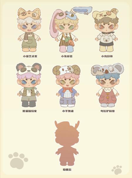 【NICO】Animal Town  Plush Blind Box