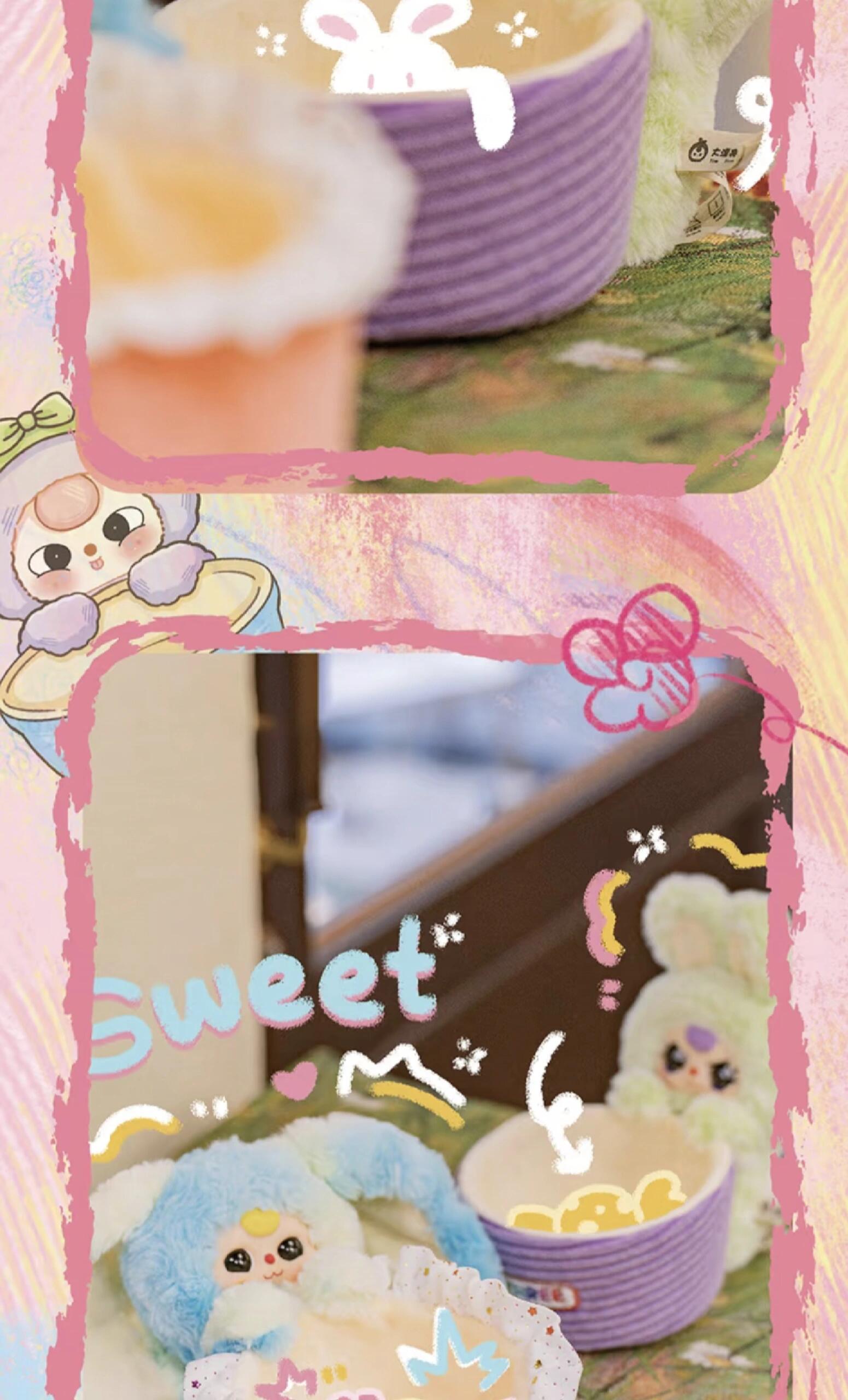 【BABY THREE】Storage Basket  Plush Blind Box