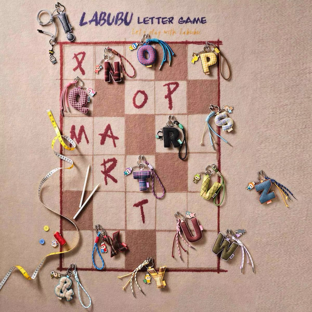 LABUBU Heartcode Series Letter Pendants Blind Box