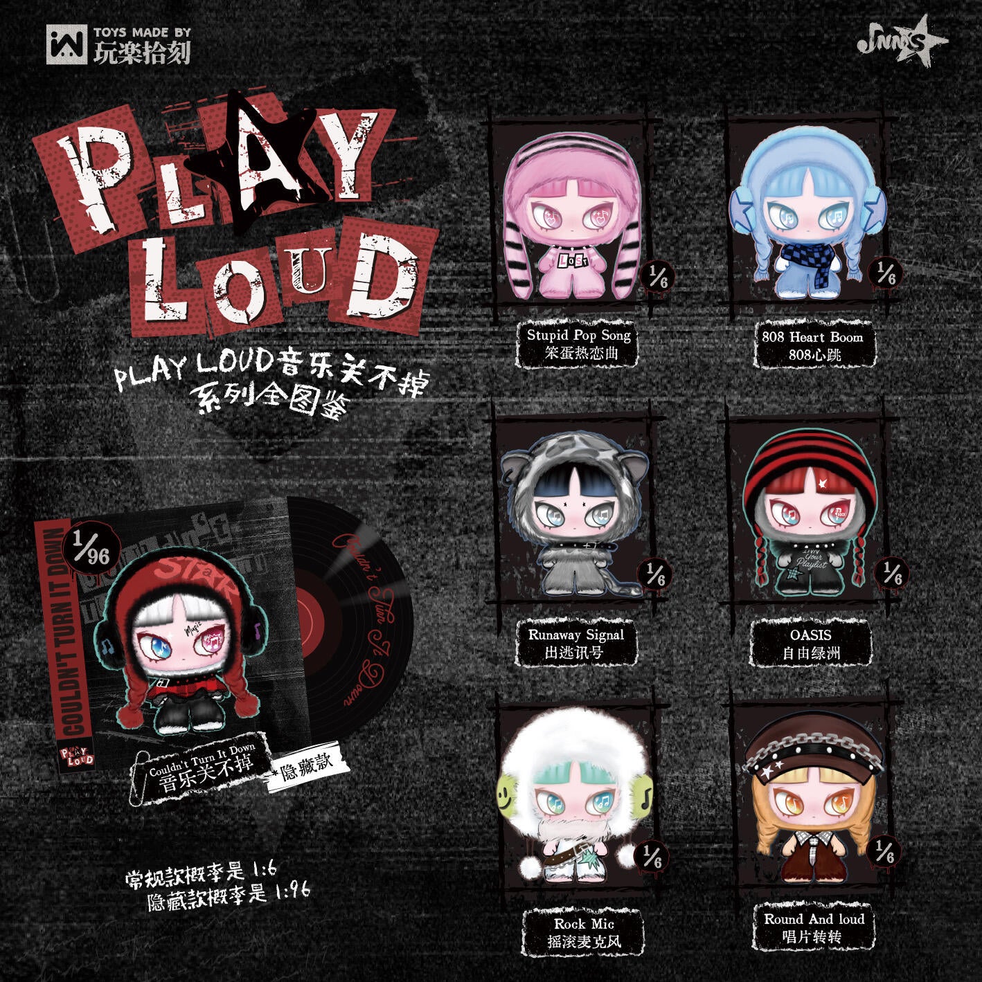 【WLLEMART】INN‘S Play Loud Series Plush Doll Blind Box