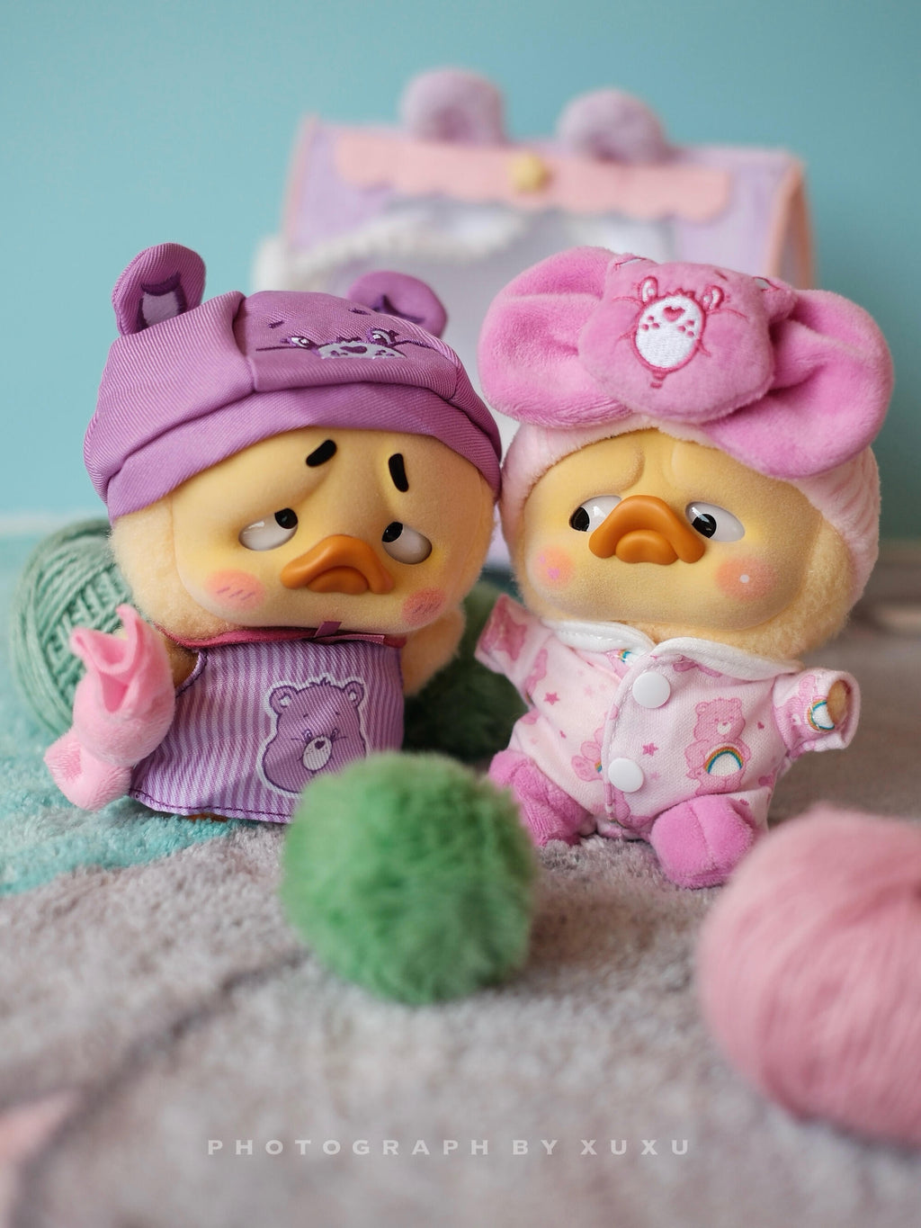 【PocketUpsetDuck】Care Bears x UpsetDuck Be Rainbow Duck  Plush Blind Box