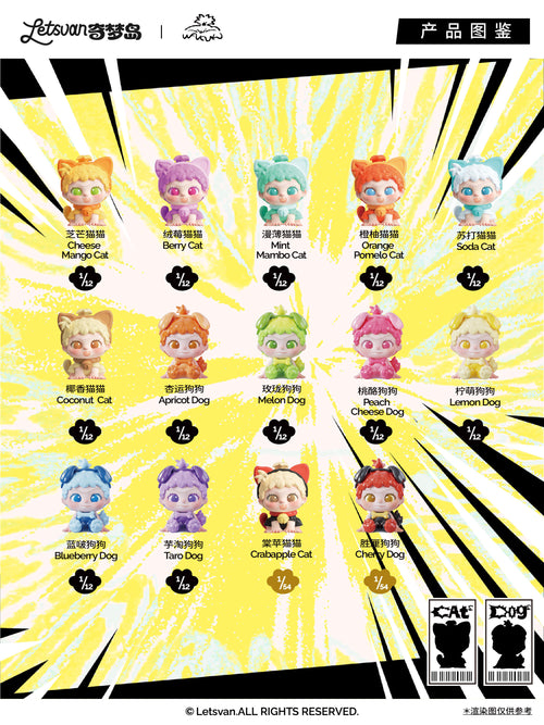 【WAKUKU】Playing with dogs and cats Blind Box