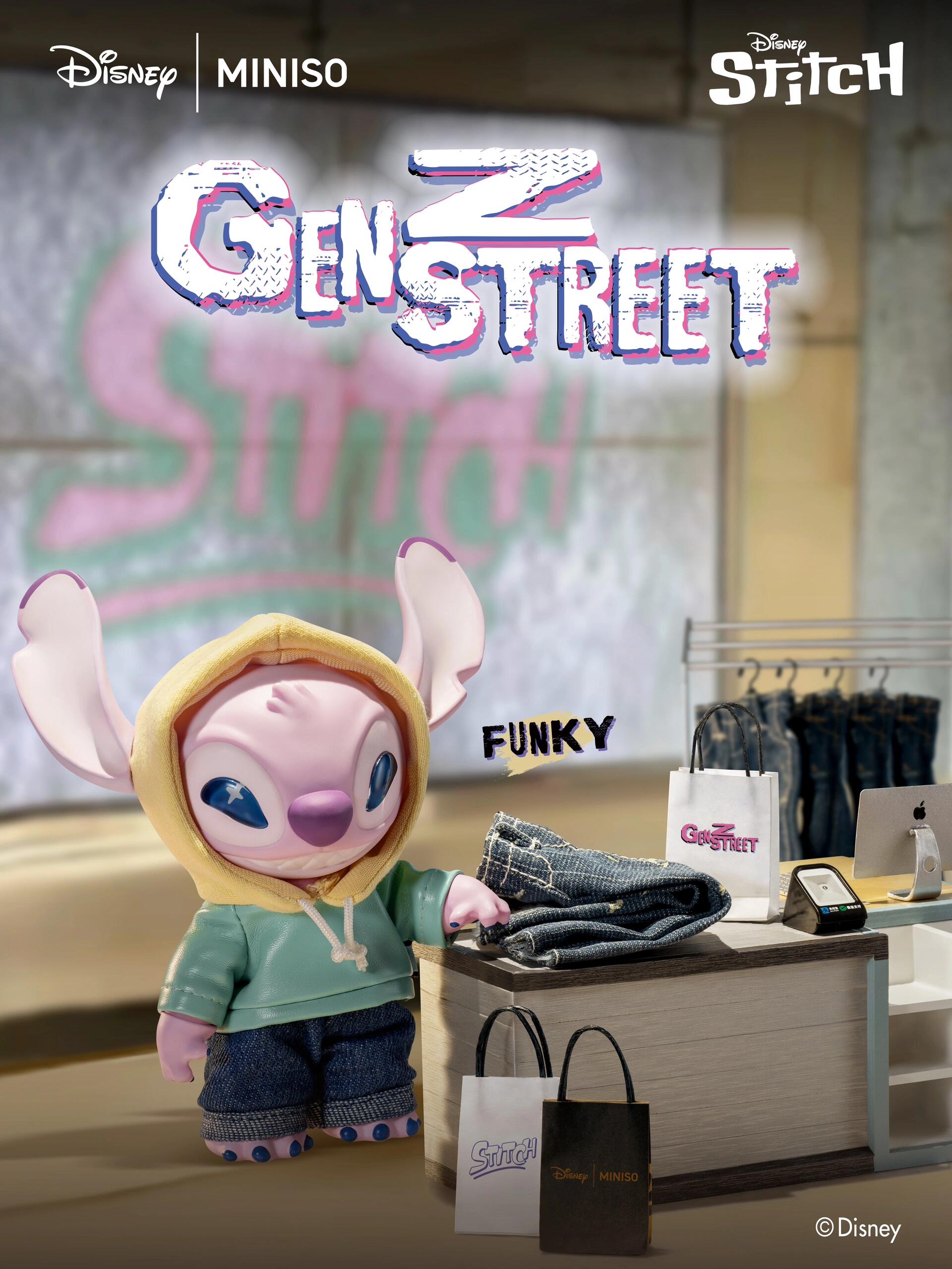 【Disney】Stitch GenZ Street Plush Blind Box