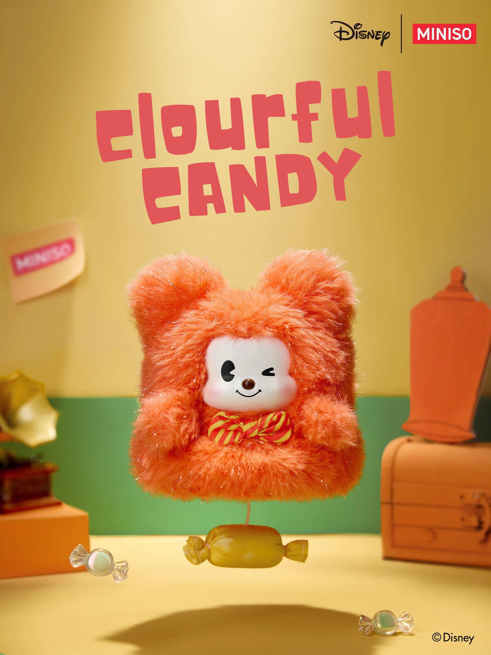 【Mickey's Family】 Colorful Candy Vinyl Plush Blind Box