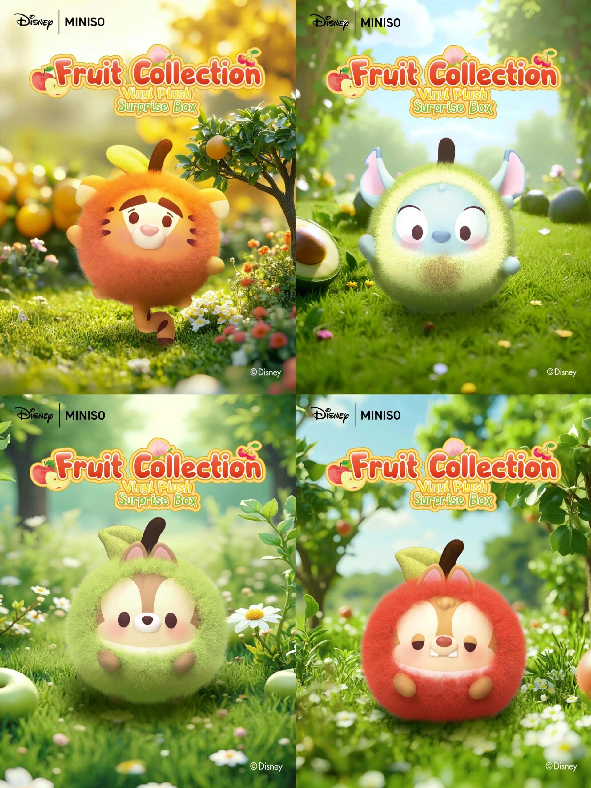 【Disney Ufufy】Fruit Collection Vinyl  Plush Blind Box