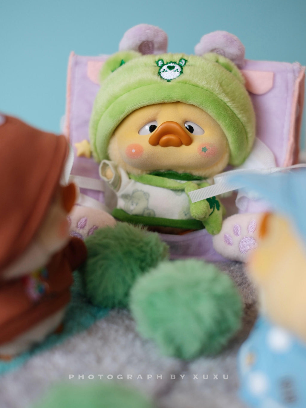 【PocketUpsetDuck】Care Bears x UpsetDuck Be Rainbow Duck  Plush Blind Box