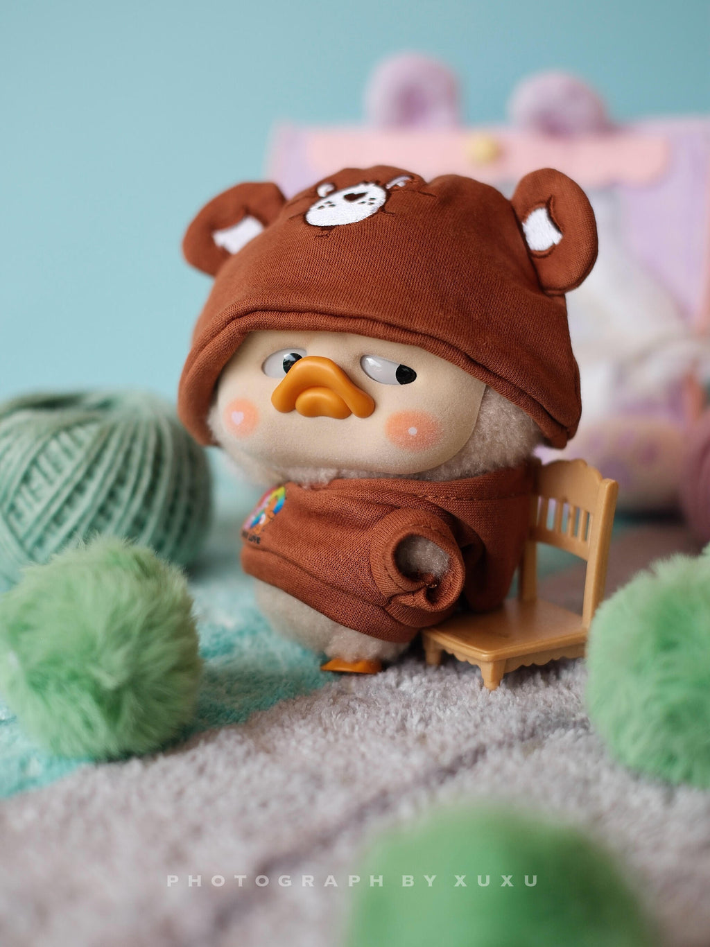 【PocketUpsetDuck】Care Bears x UpsetDuck Be Rainbow Duck  Plush Blind Box