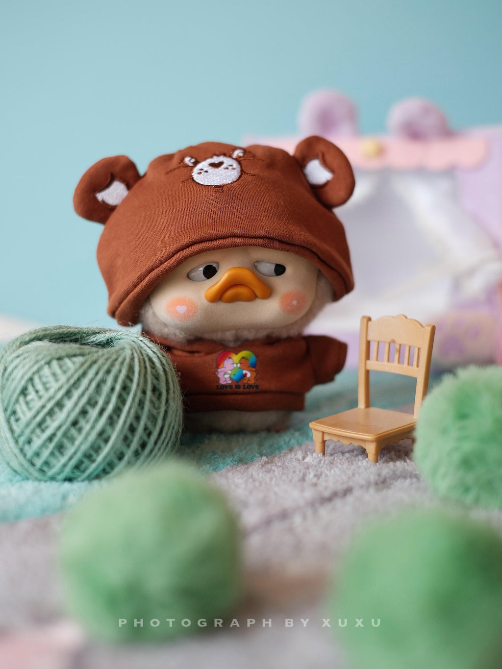 【PocketUpsetDuck】Care Bears x UpsetDuck Be Rainbow Duck  Plush Blind Box