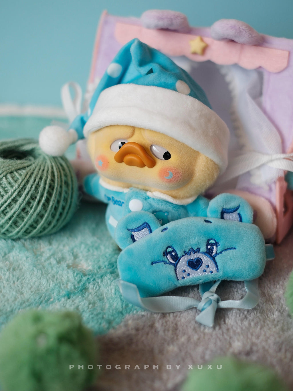 【PocketUpsetDuck】Care Bears x UpsetDuck Be Rainbow Duck  Plush Blind Box