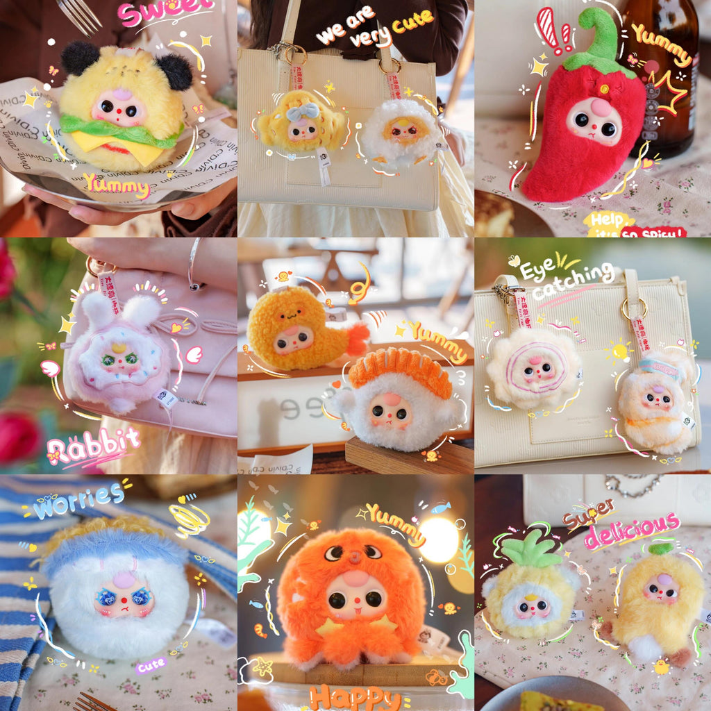 【BABY THREE】Eating voraciously  Plush Blind Box big bit