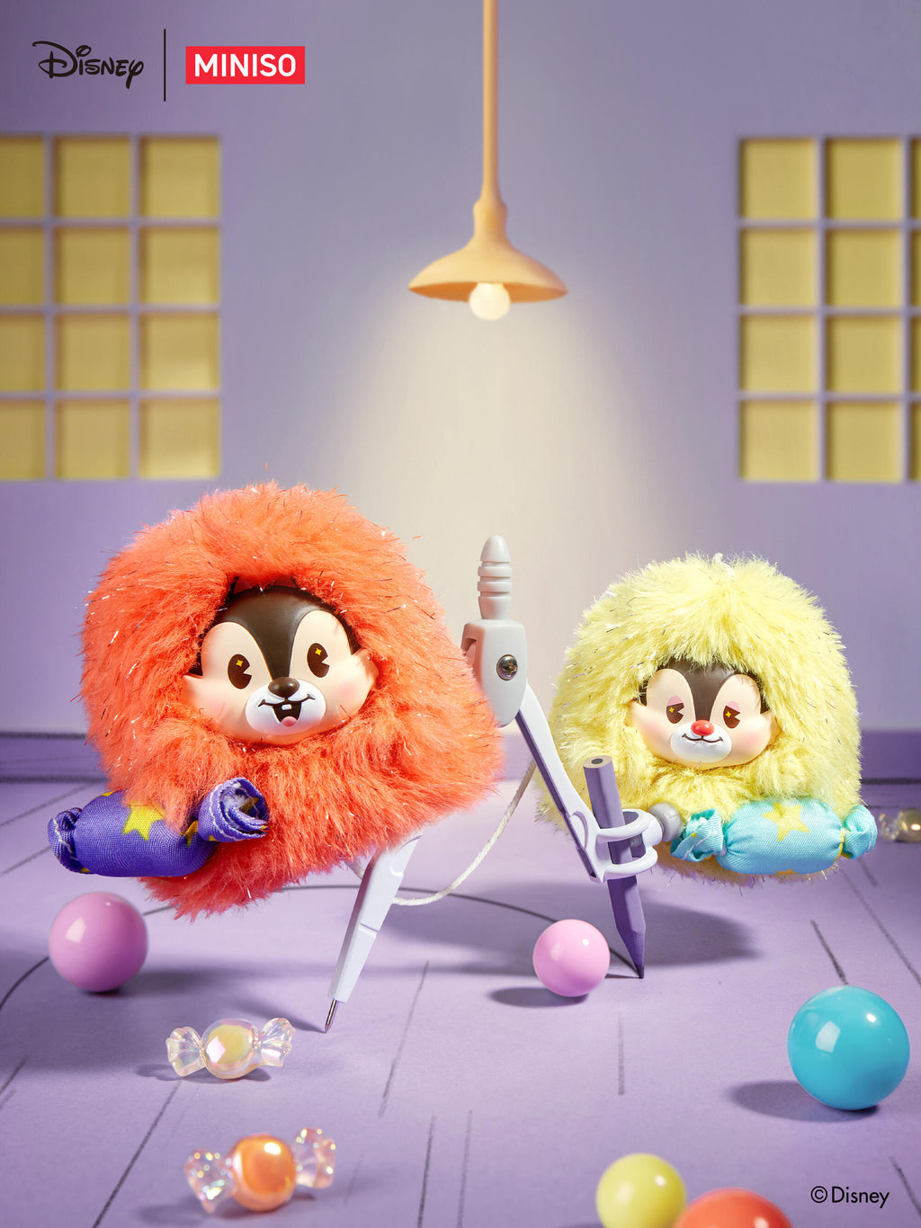 【Mickey's Family】 Colorful Candy Vinyl Plush Blind Box