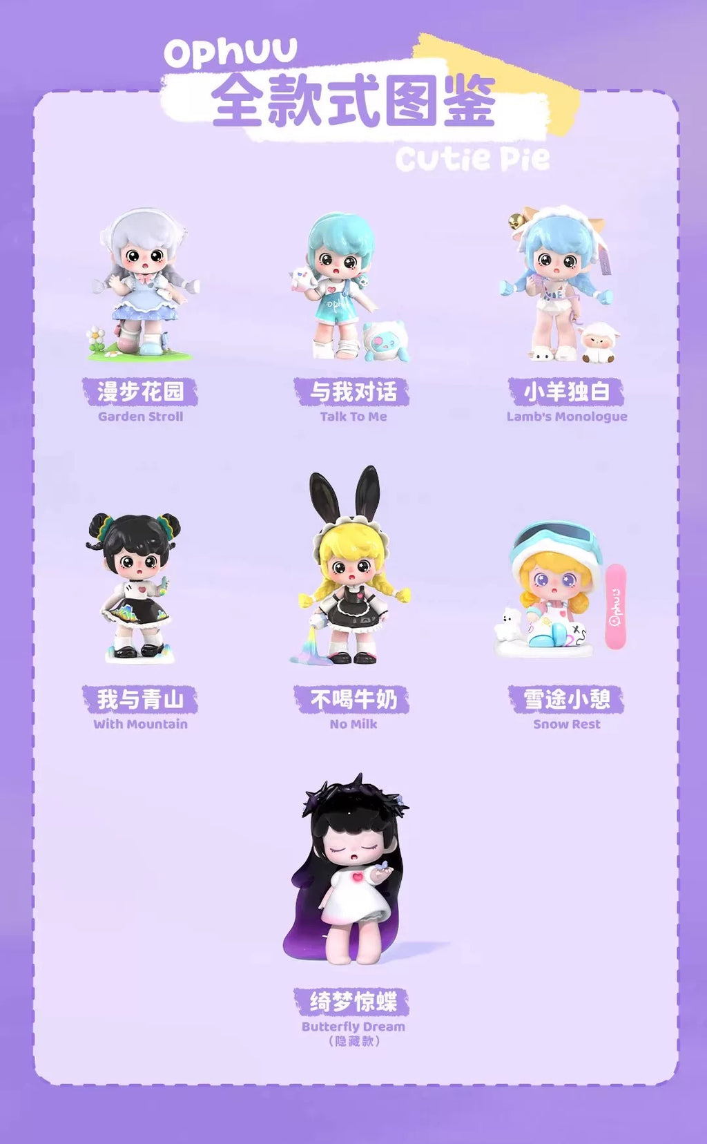 Ophuu Cutie Pie Series Figures Blind Box