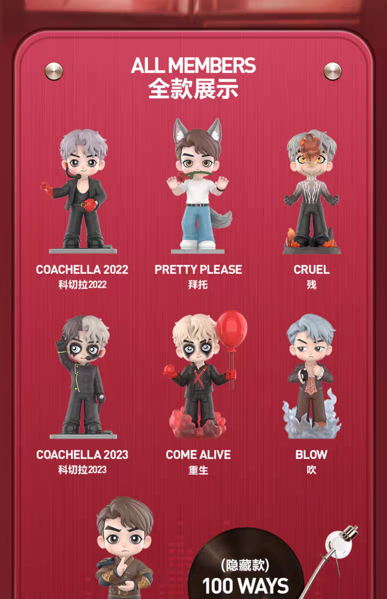 【Jackson Wang】 Magic Man Series  Figures Blind Box